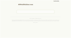 Desktop Screenshot of 400rabbitsbar.com